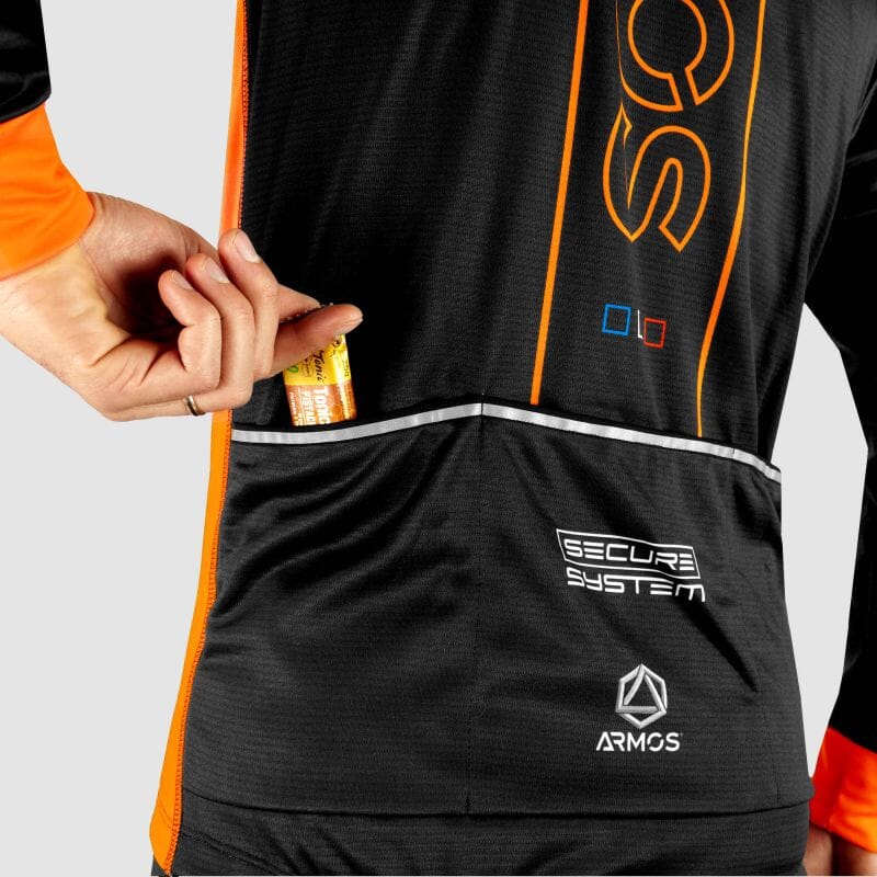 MAILLOT / VESTE MI-SAISON PERFO ARMOS NEON ORANGE FLUO V-VESTE THERMIQUE SILA SPORT 