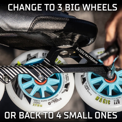 Patin de vitesse en ligne Agility-3 3x125mm DISPONIBLE MAINTENANT R-CHAUSSURE CADOMOTUS 