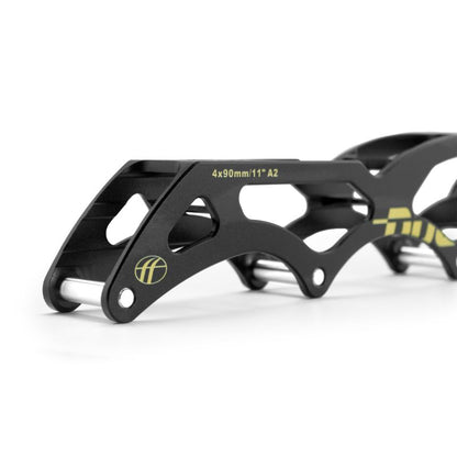 PLATINES DOUBLE FF A2 - 4 X 90 – 11.0 - 165/195MM - NOIR/OR   3519