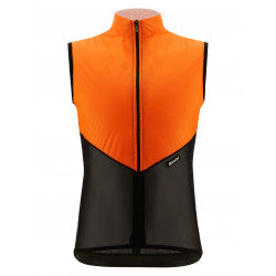 REDUX LITE - GILET COUPE VENT ORANGE/NOIR SLIM