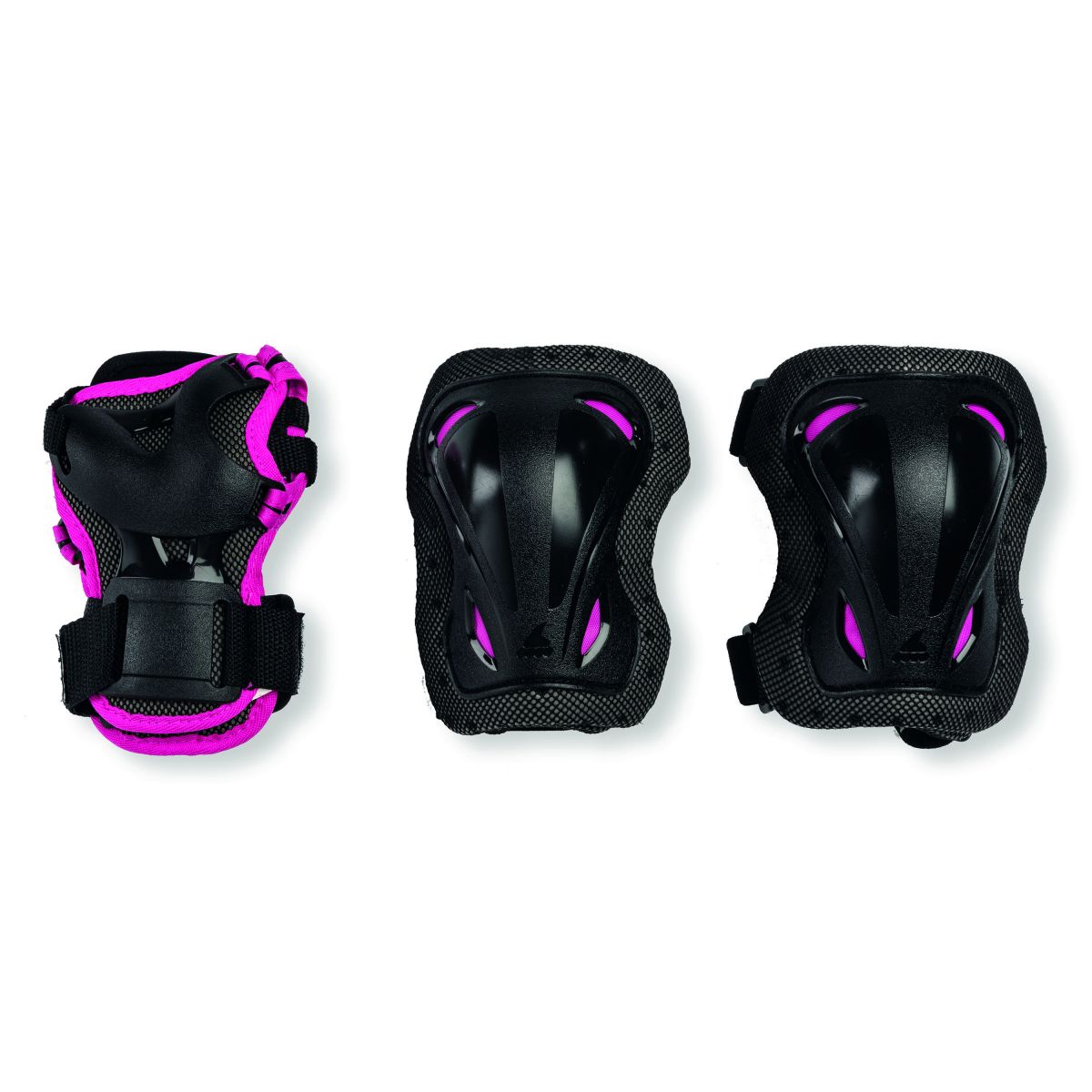 SKATE GEAR JUNIOR 3 PACK 069P03007Y9 | Sizes: XXXS- XXS - XS | Color: BLACK/PINK A-PROTECTION TECNICA GROUP CANADA 