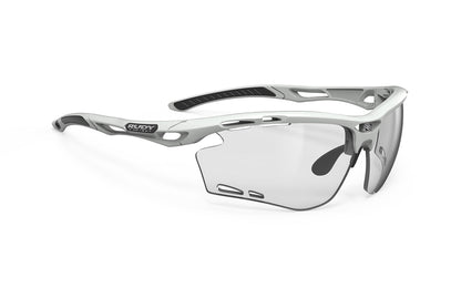 LUNETTES  PROPULSE  Couleur : Light Grey Matte Frame with ImpactX Photochromic 2 Black Lenses