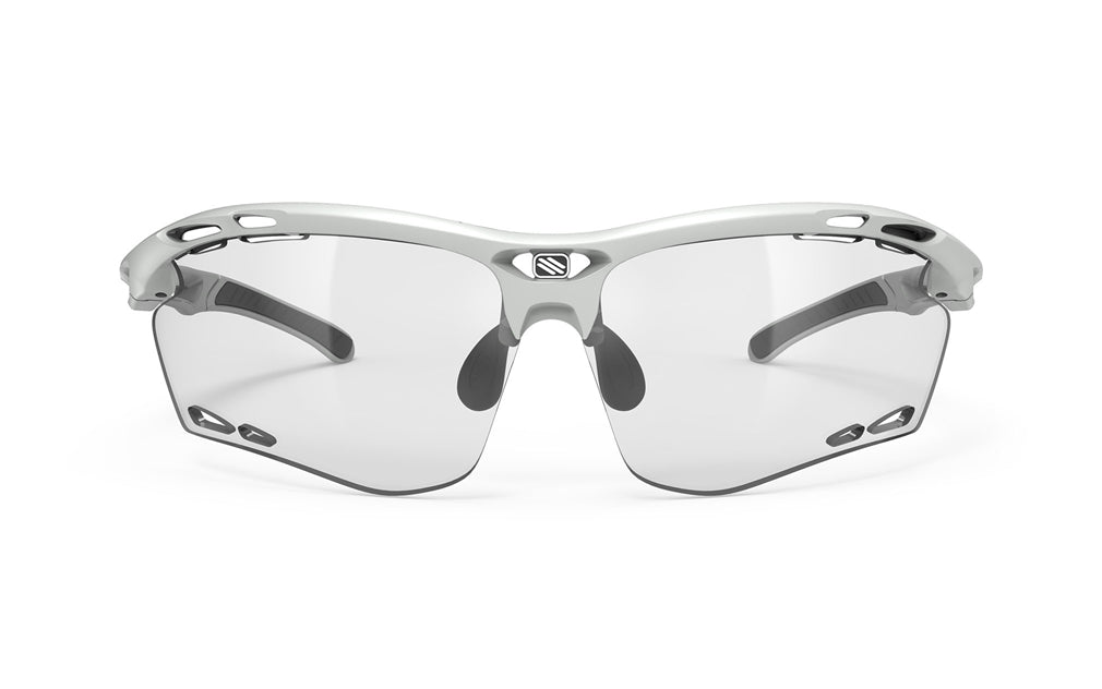 LUNETTES  PROPULSE  Couleur : Light Grey Matte Frame with ImpactX Photochromic 2 Black Lenses