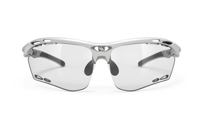 LUNETTES  PROPULSE  Couleur : Light Grey Matte Frame with ImpactX Photochromic 2 Black Lenses