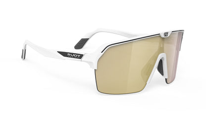 LUNETTE Spinshield   Couleur : White Matte Frame with Multilaser Gold Lenses  2026