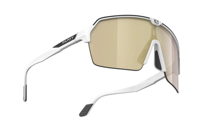 LUNETTE Spinshield   Couleur : White Matte Frame with Multilaser Gold Lenses  2026