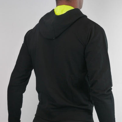 VESTE À CAPUCHE SILA PRIME NOIR/JAUNE FLUO 1396 V-VESTE SILA SPORT 