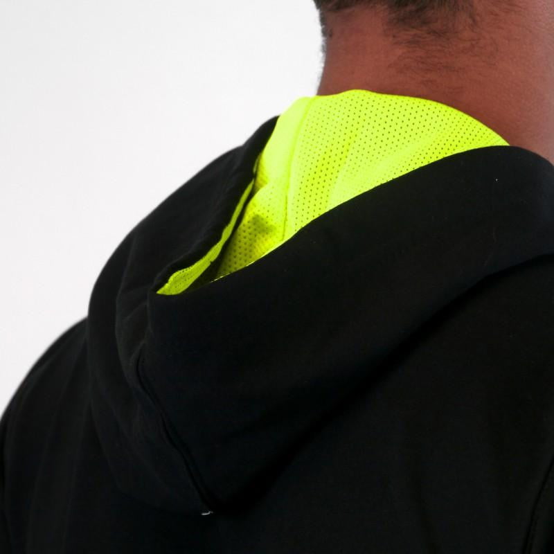 VESTE À CAPUCHE SILA PRIME NOIR/JAUNE FLUO 1396 V-VESTE SILA SPORT 