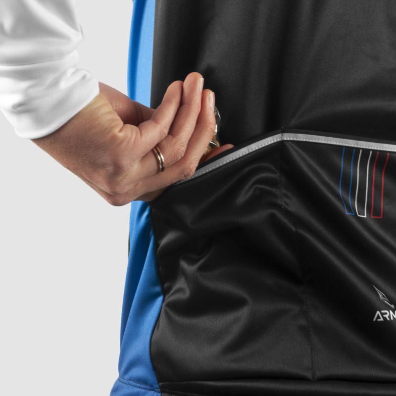 VESTE THERMIQUE ARMOS TALISMAN BLEU V-VESTE THERMIQUE SILA SPORTS 