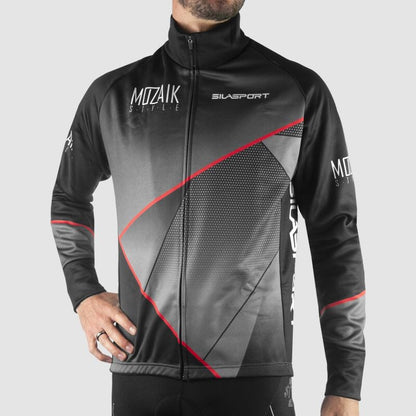 VESTE THERMIQUE EVO SILASPORT MOZAIK STYLE GRIS V-VESTE THERMIQUE SILA SPORT 