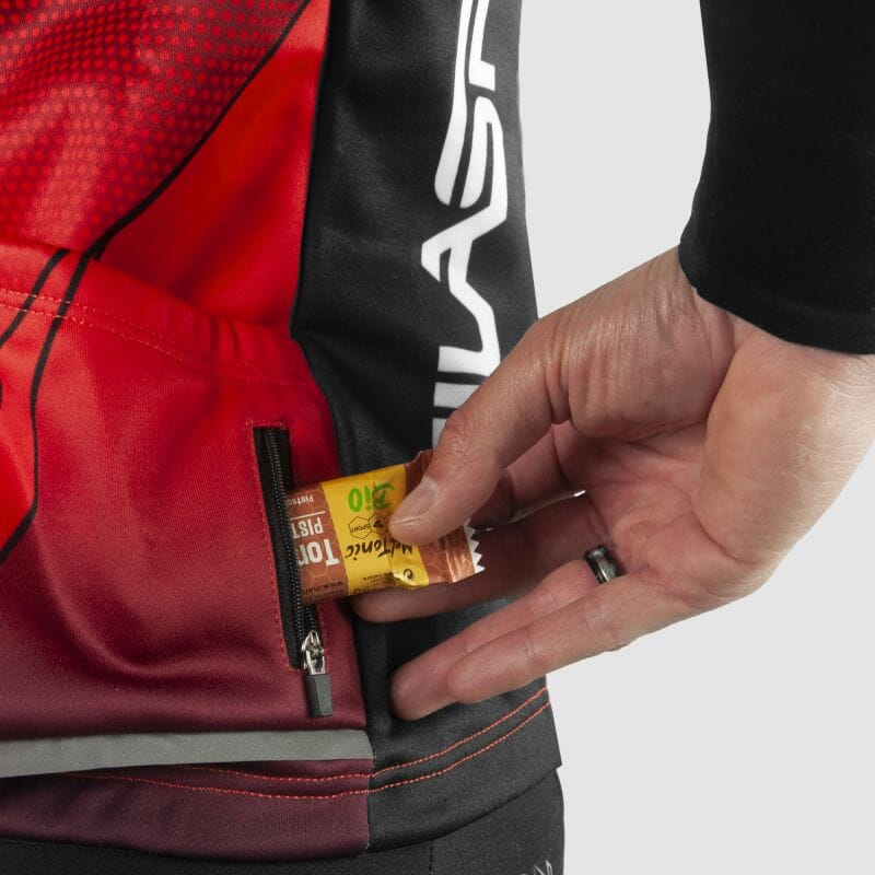 VESTE THERMIQUE EVO SILASPORT MOZAIK STYLE ROUGE V-VESTE THERMIQUE SILA SPORT 
