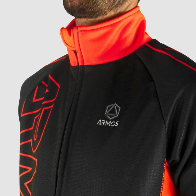 VESTE THERMIQUE PERFO ARMOS NEON ORANGE FLUO V-VESTE THERMIQUE SILA SPORT 