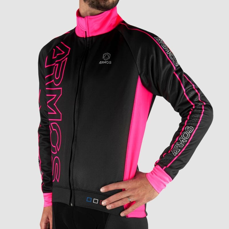 VESTE THERMIQUE PERFO ARMOS NEON ROSE FLUO V-VESTE THERMIQUE SILA SPORT 