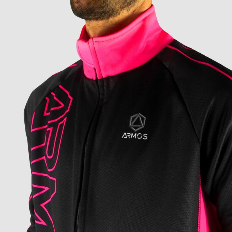 VESTE THERMIQUE PERFO ARMOS NEON ROSE FLUO V-VESTE THERMIQUE SILA SPORT 